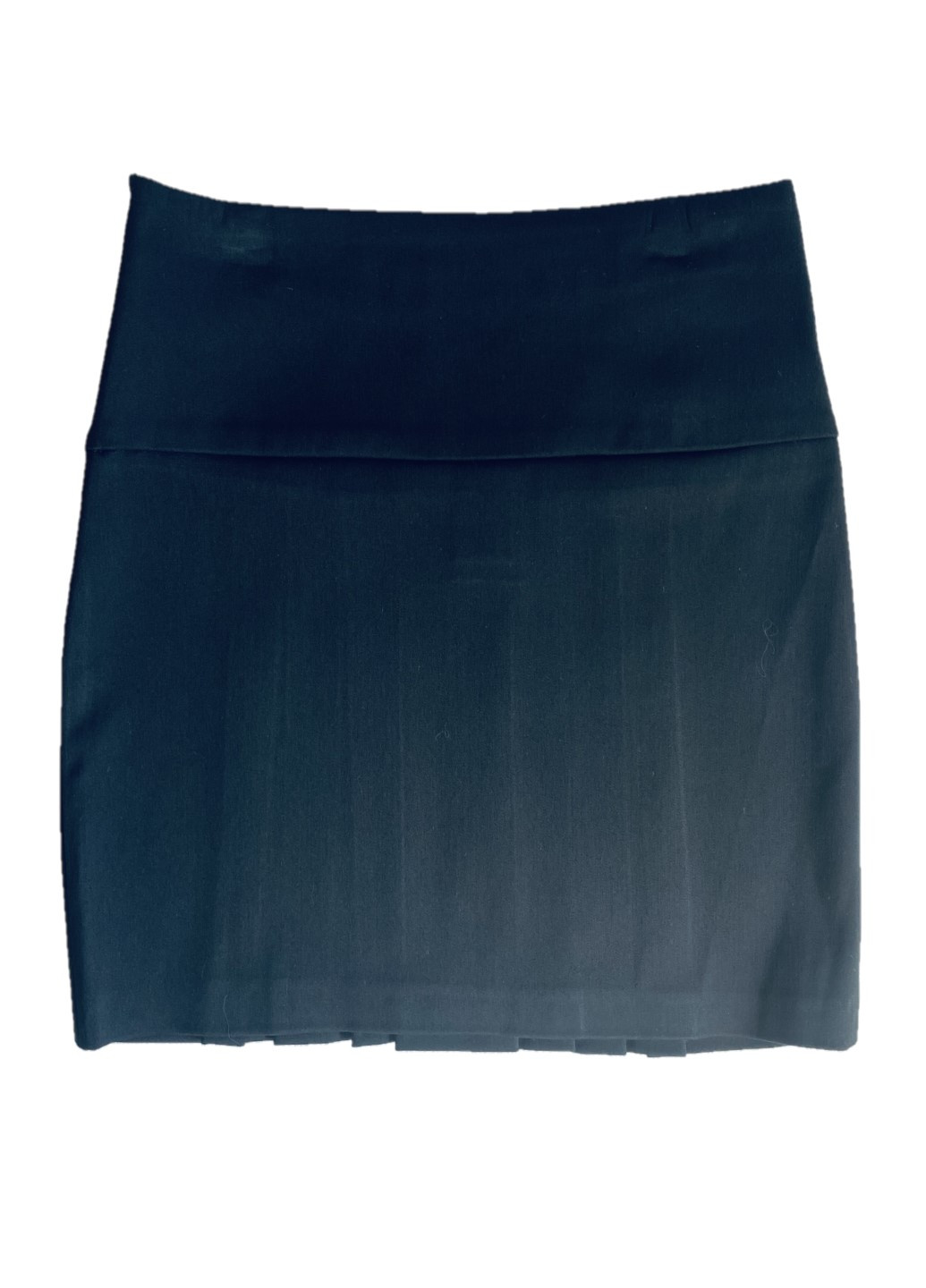 Черная офисная однотонная юбка SJW карандаш, плиссе