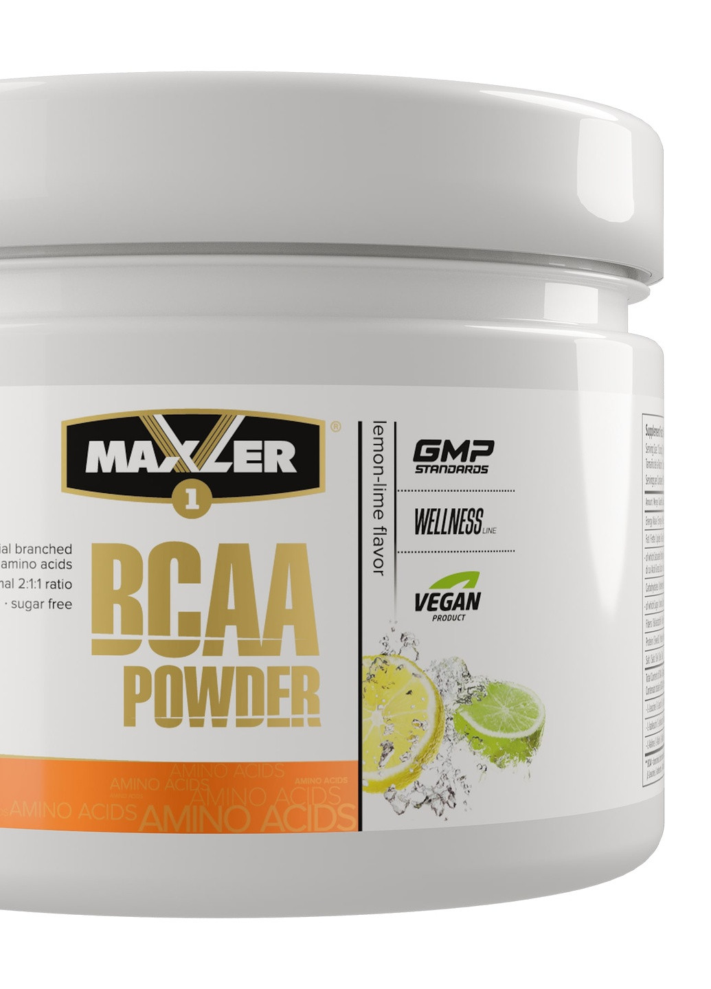 Амінокислоти BCAA Powder 210g Лимон-лайм Maxler (253184204)