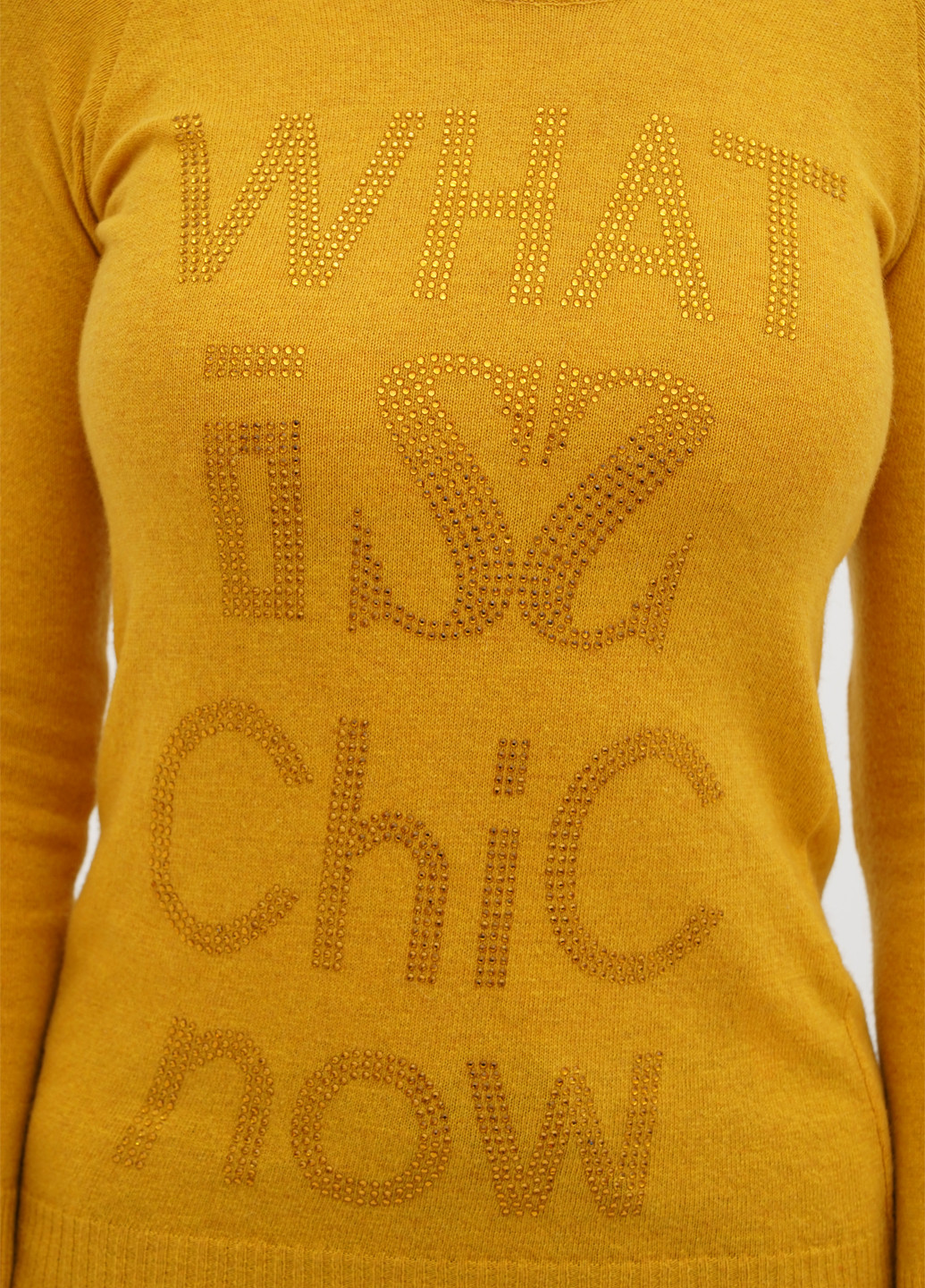 Гірчичний демісезонний светр Sassofono