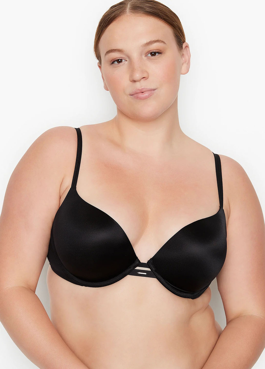 Чёрный корбей бюстгальтер Victoria's Secret с косточками полиамид, эластан