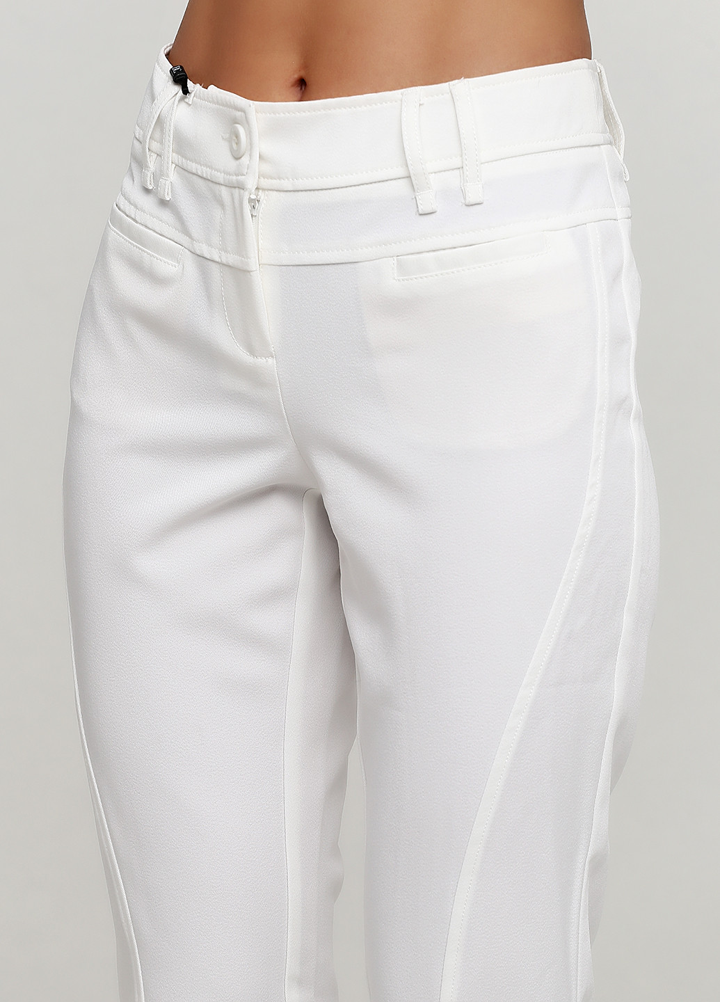 Белые кэжуал демисезонные зауженные брюки B.C. Best Connections