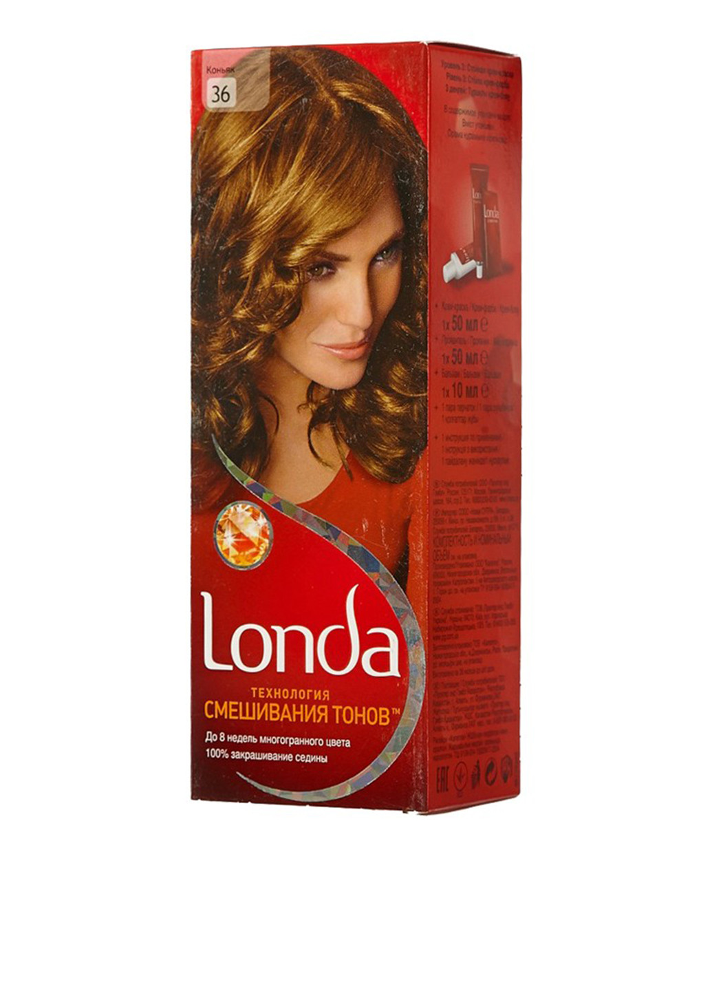 Крем-фарба для волосся стійка №36 (коньяк), 50 мл Londa (77791944)