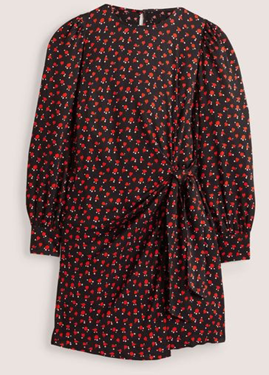 Черное кэжуал платье а-силуэт Boden с абстрактным узором