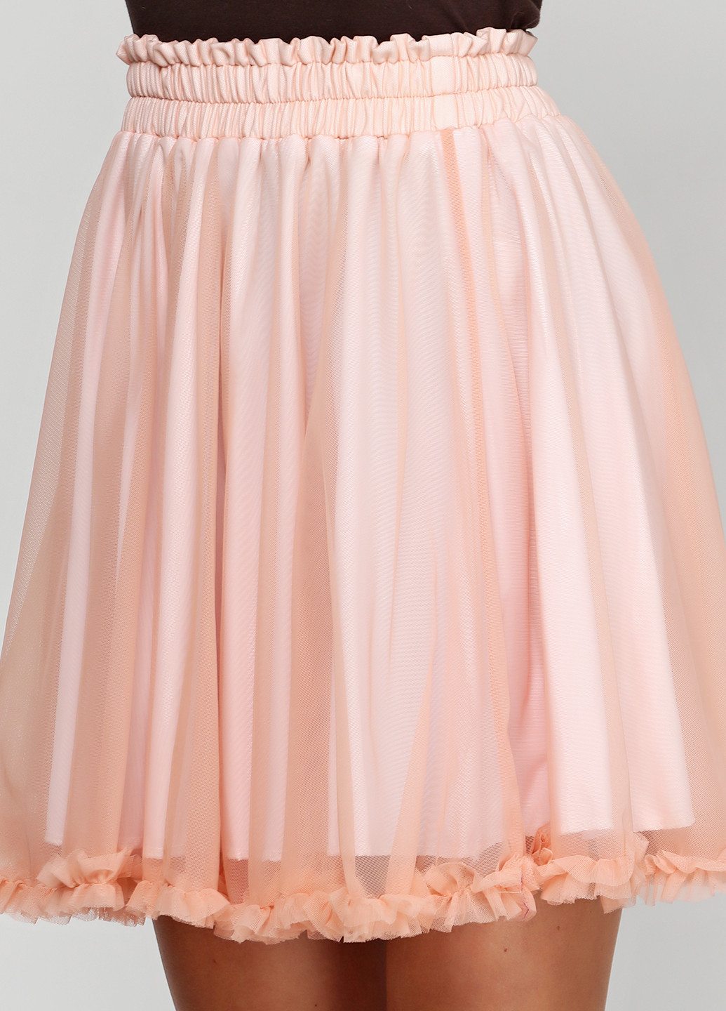 Персиковая кэжуал однотонная юбка Bangkok Look мини