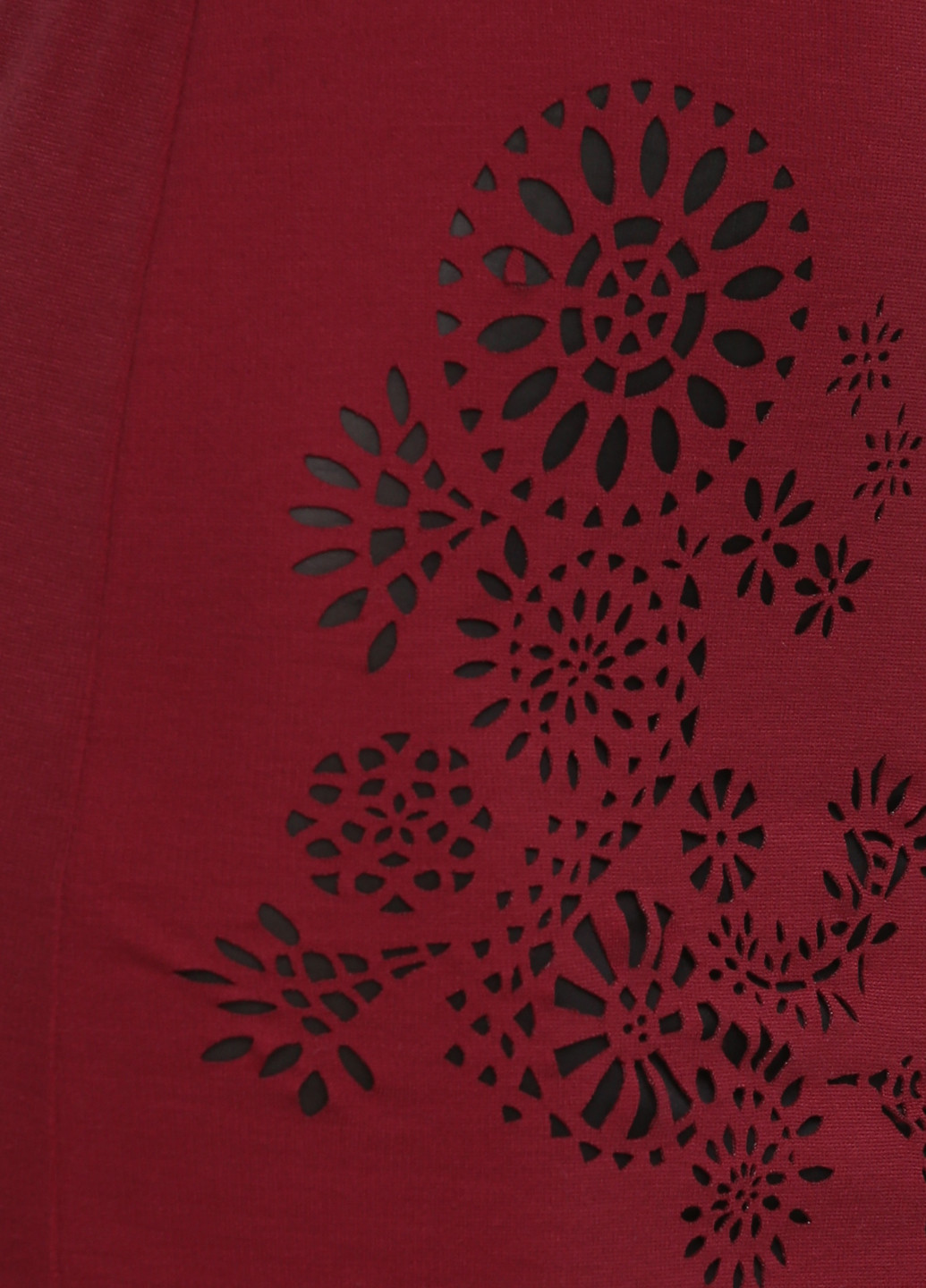 Бордовое кэжуал платье футляр Desigual с рисунком