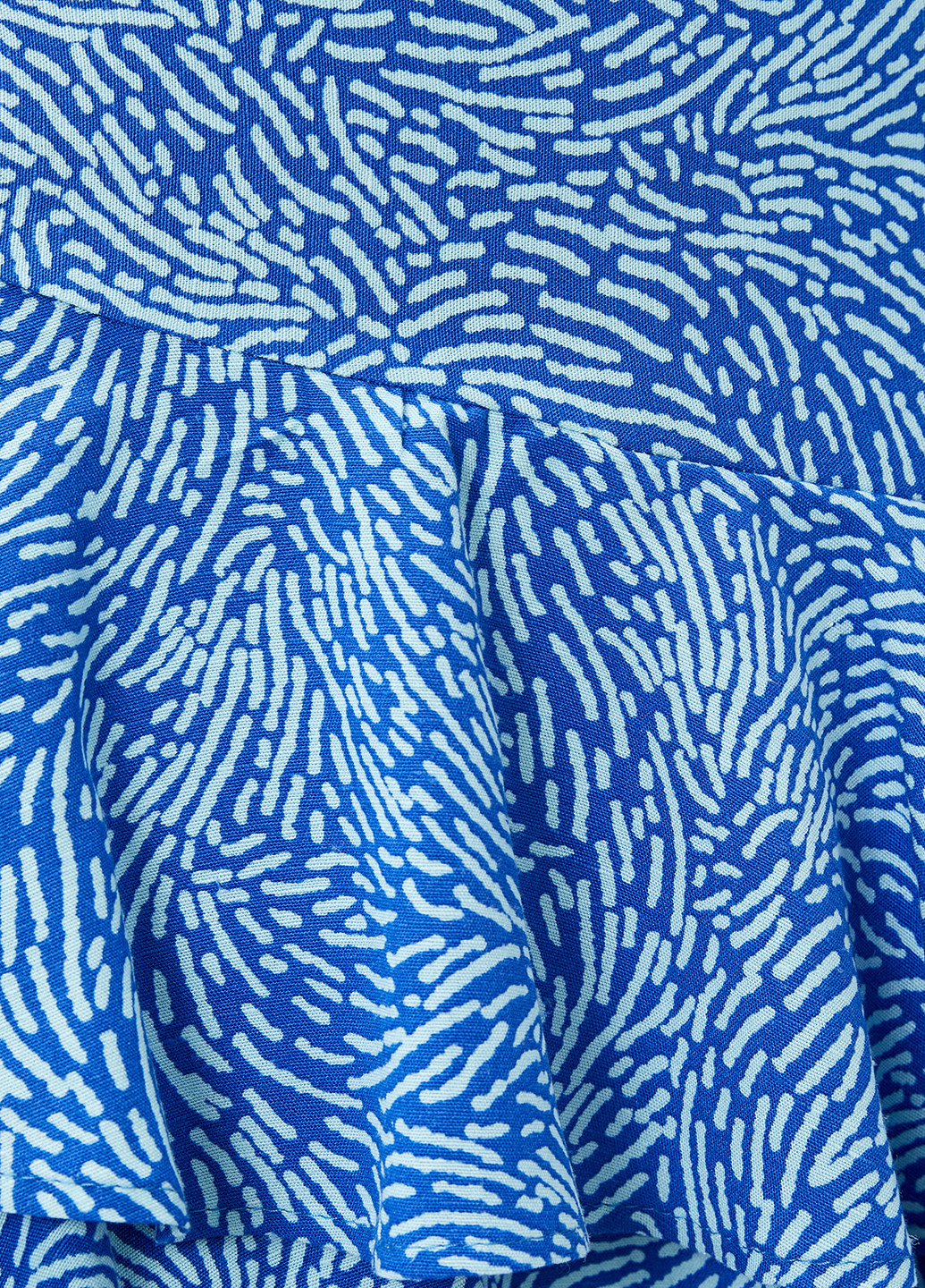 Темно-голубая кэжуал с анималистичным узором юбка KOTON пышная