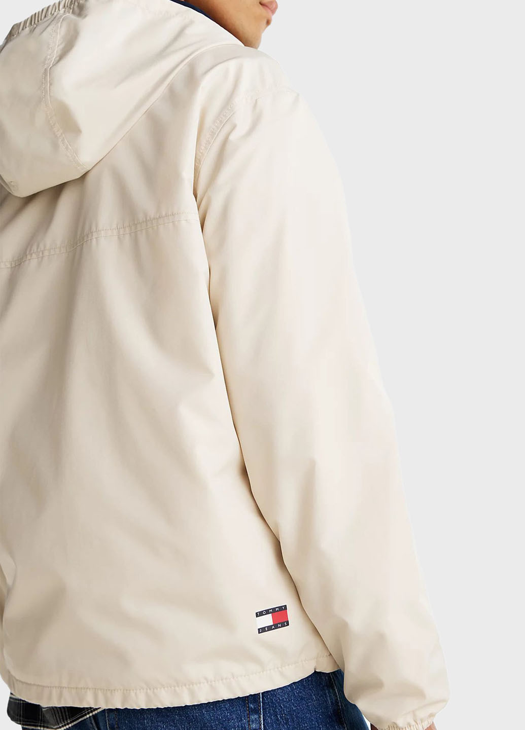 Бежевая демисезонная ветровка Tommy Jeans