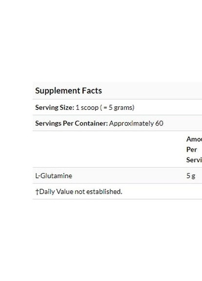 Pure L-Glutamine Powder, 10.6 oz 300 g /60 servings/ DRB-00491 Doctor's Best (256380200)