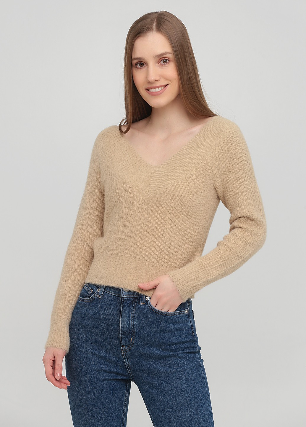 Бежевий демісезонний пуловер пуловер H&M