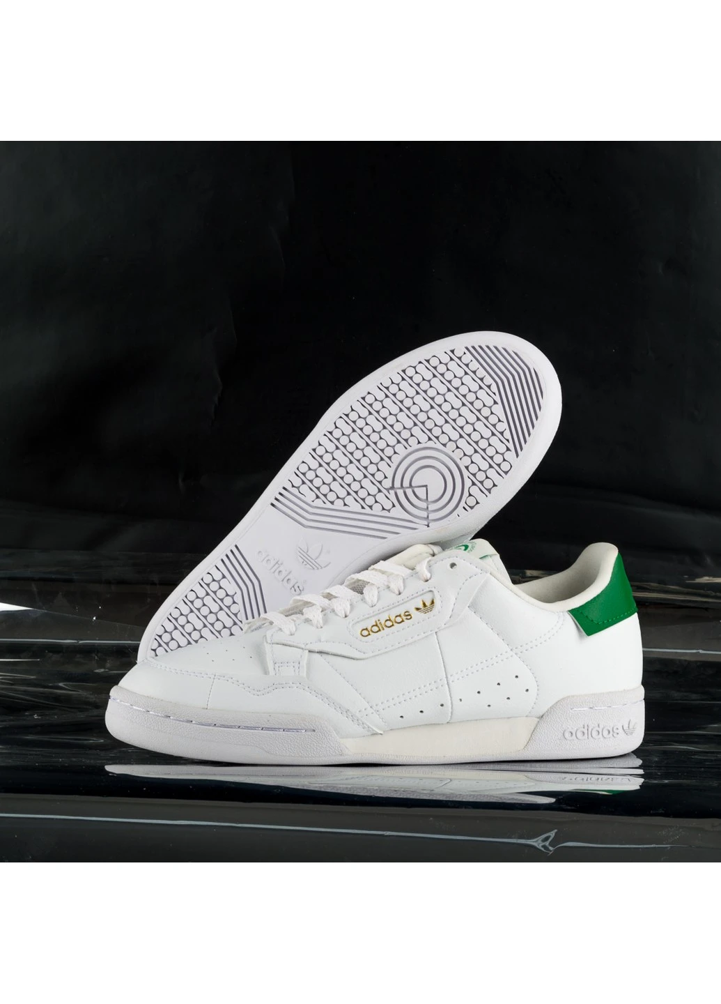 Білі кросівки continental 80 демісезон adidas