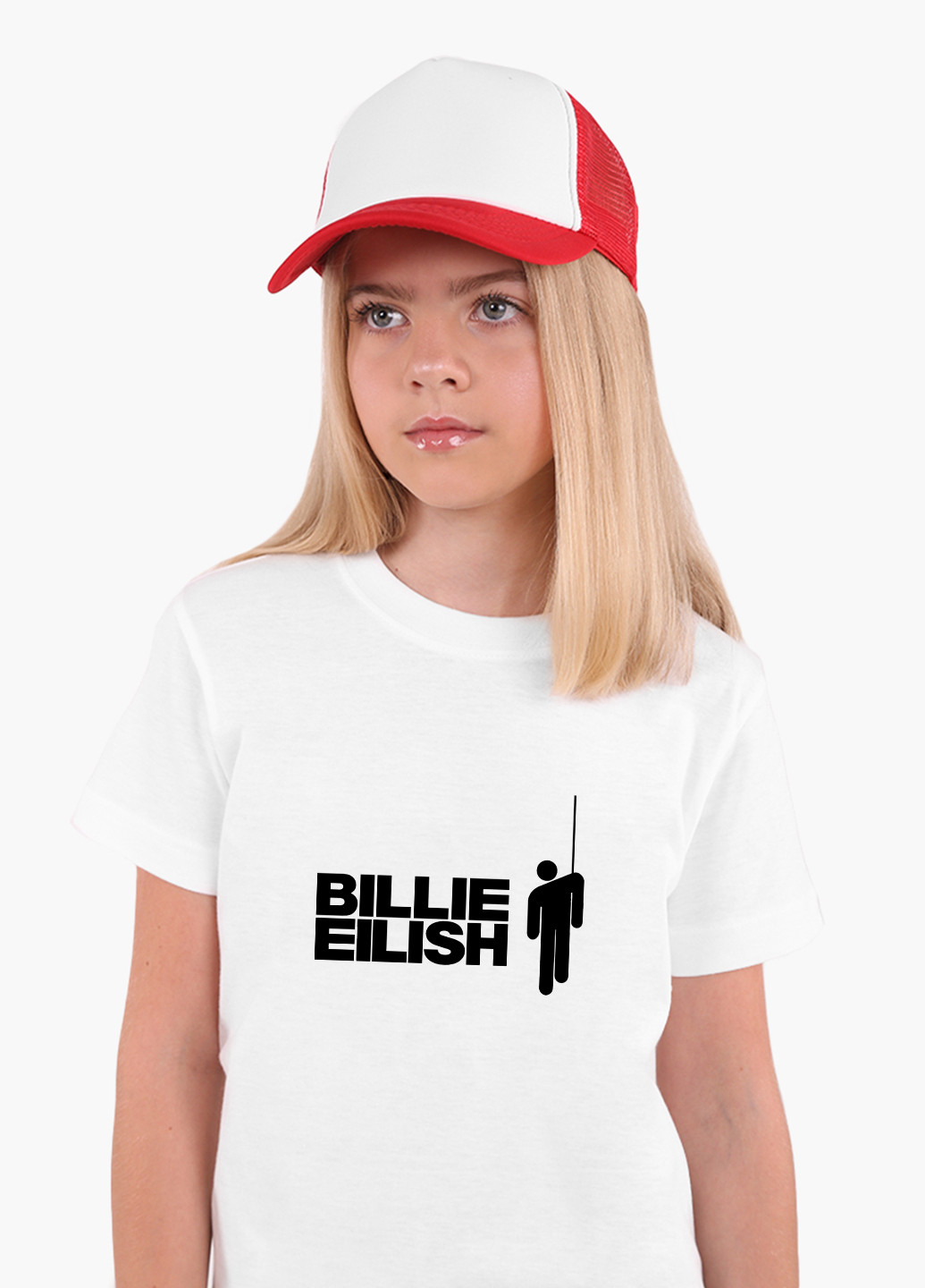Белая демисезонная футболка детская билли айлиш (billie eilish) белый (9224-1211) 164 см MobiPrint