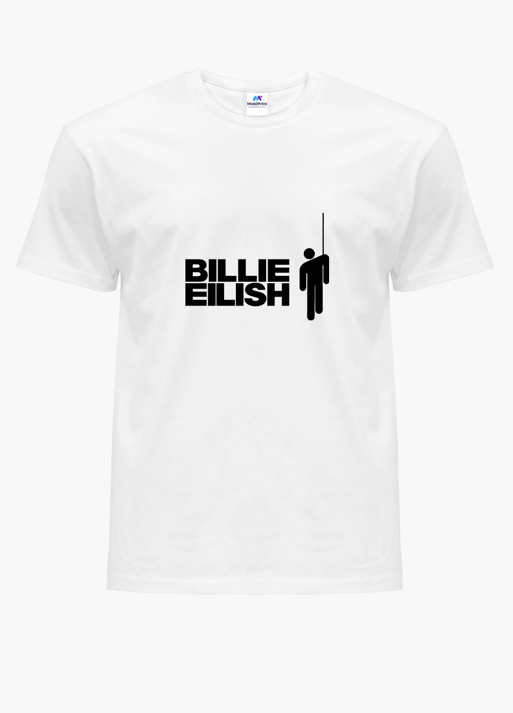 Біла демісезонна футболка дитяча билли айлиш (billie eilish) білий (9224-1211) 164 см MobiPrint
