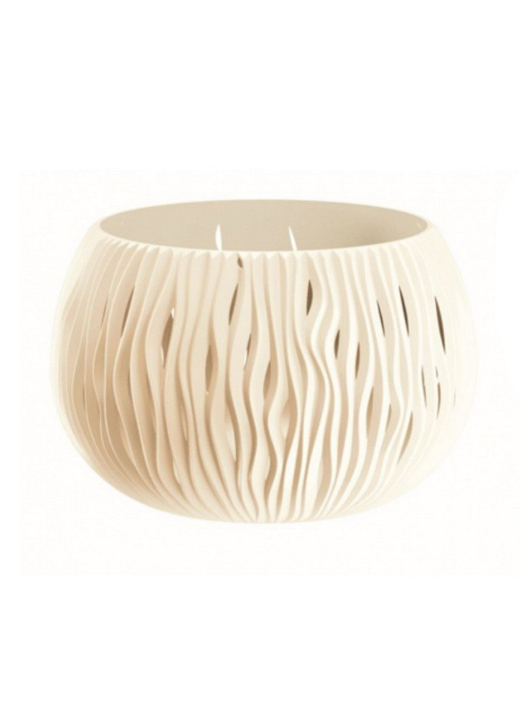 Горшок для цветов Sandy Bowl Н-21.8 см кремовый (24459-728) Prosperplast (221634737)