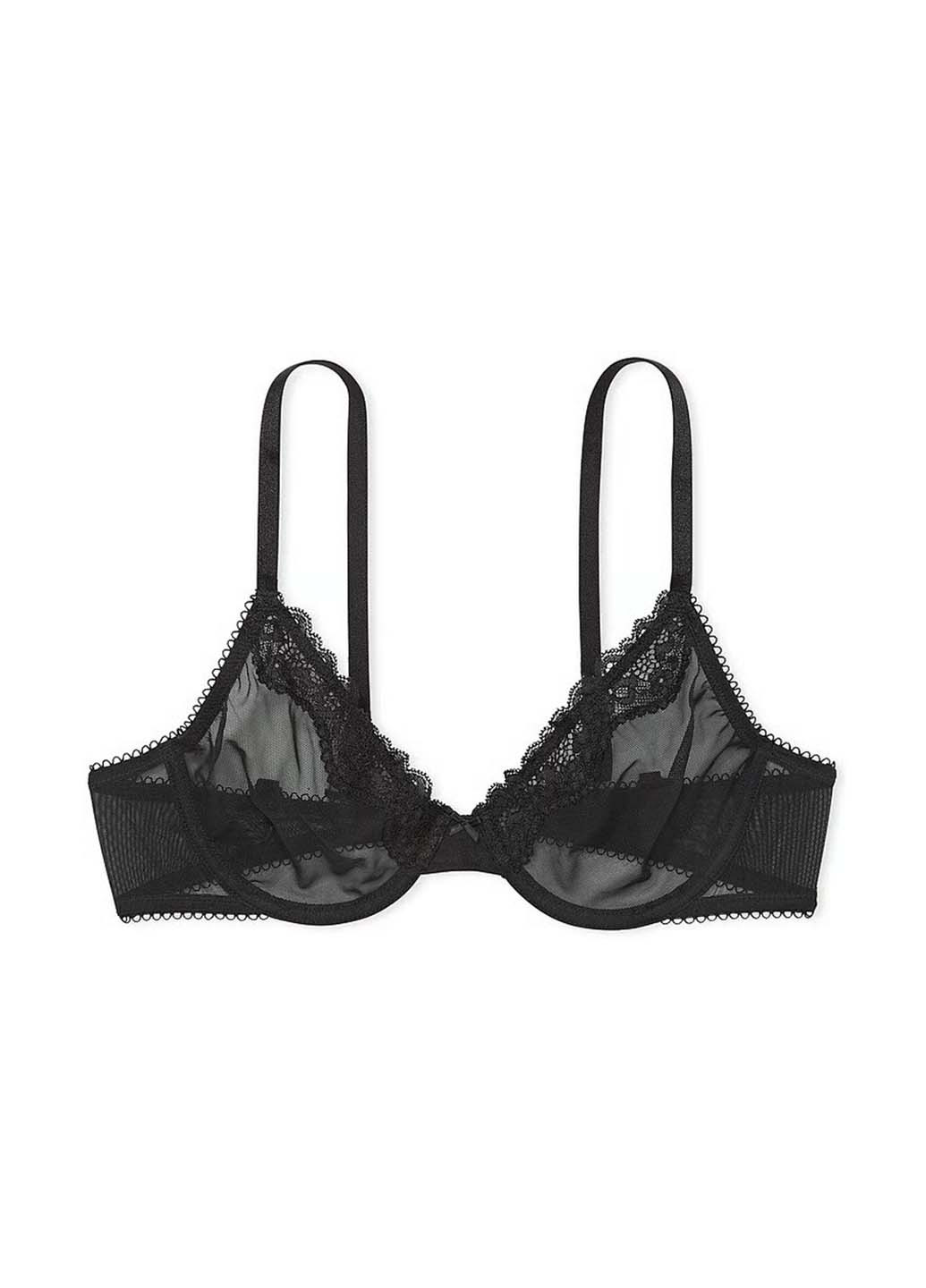 Черный демисезонный комплект (бюстгальтер, трусики) Victoria's Secret