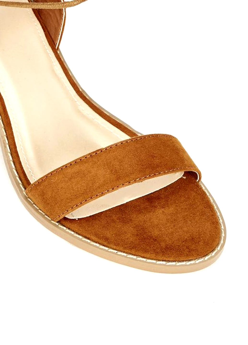 Рыжие босоножки JustFab на шнурках