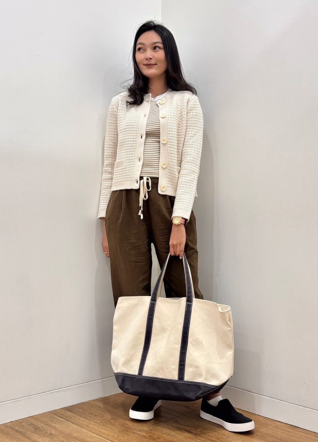 Молочный демисезонный кардиган Uniqlo