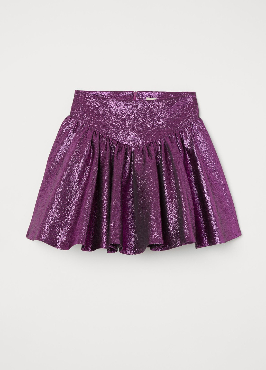 Фиолетовая кэжуал однотонная юбка H&M