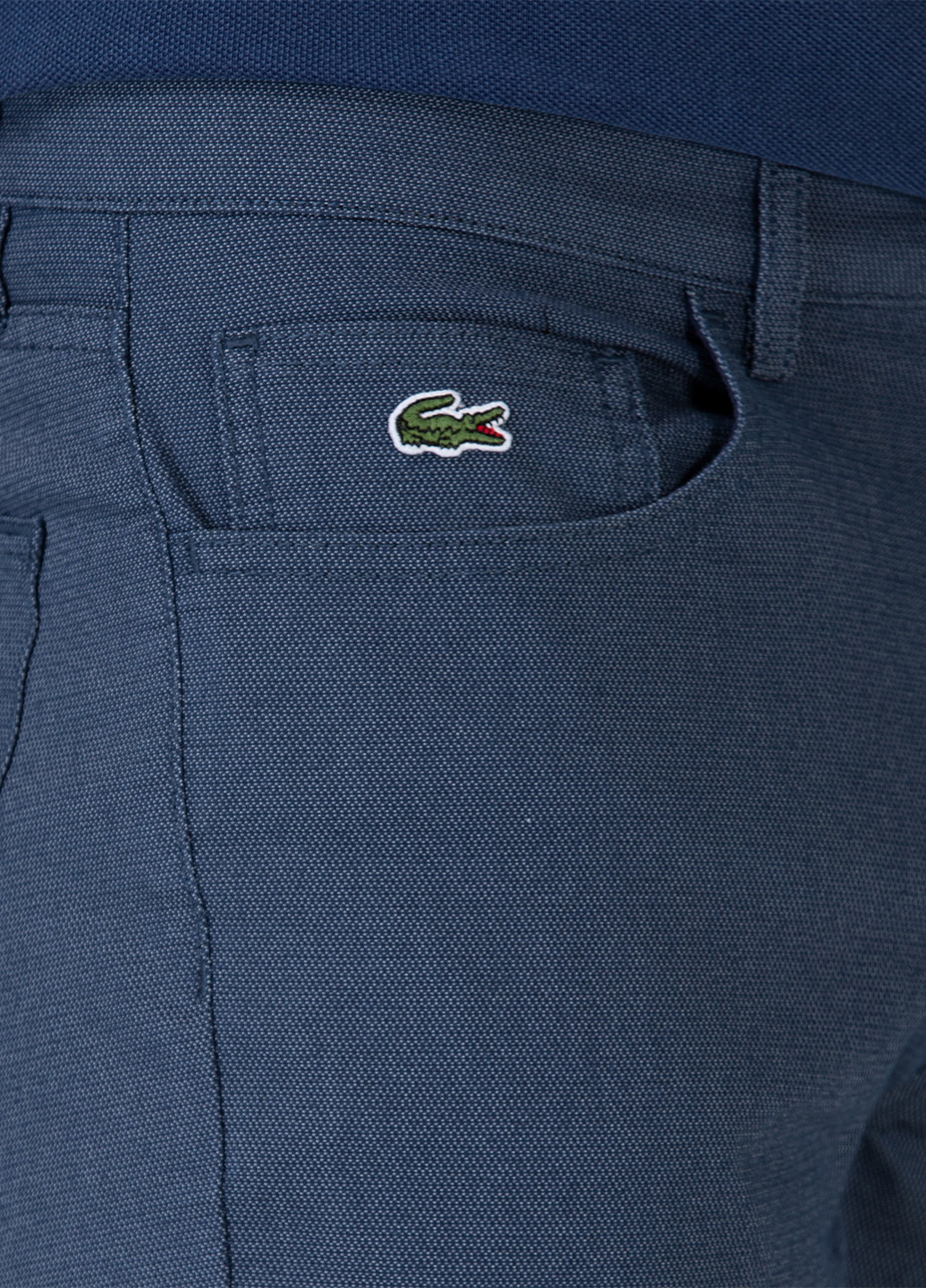 Темно-синие кэжуал демисезонные прямые брюки Lacoste