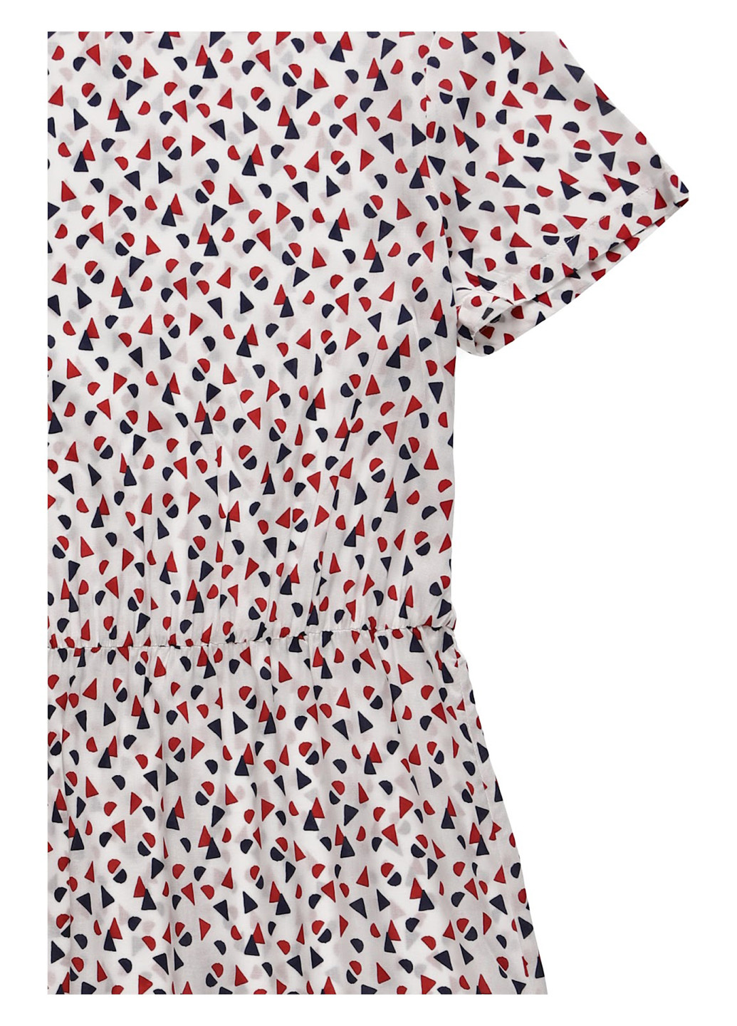 Белое кэжуал платье Seidensticker с геометрическим узором