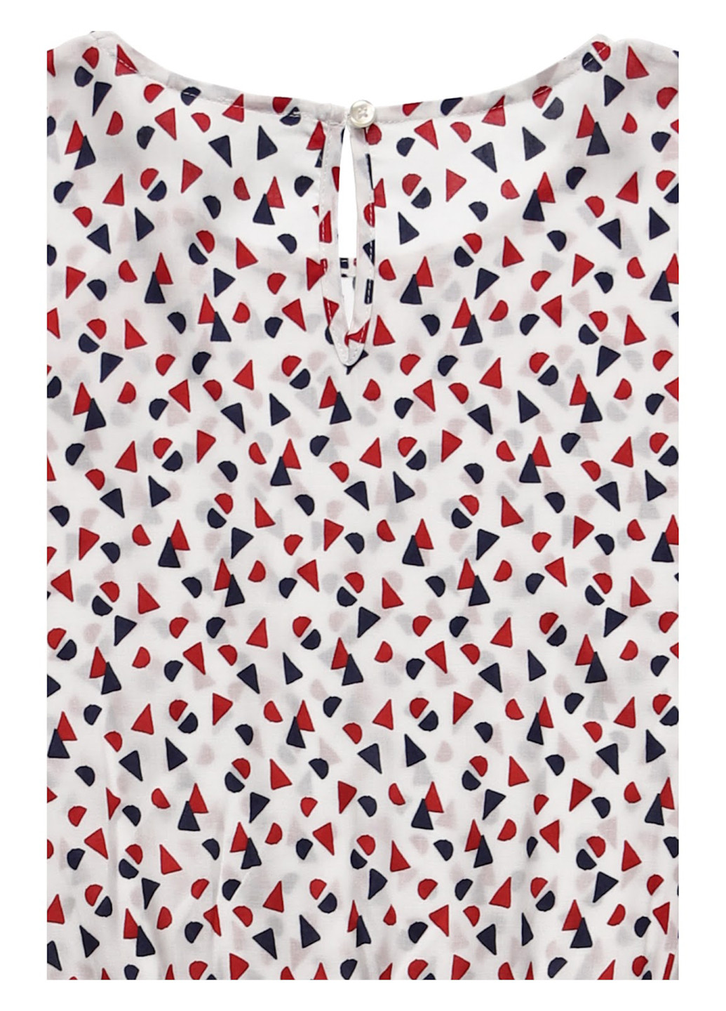 Белое кэжуал платье Seidensticker с геометрическим узором