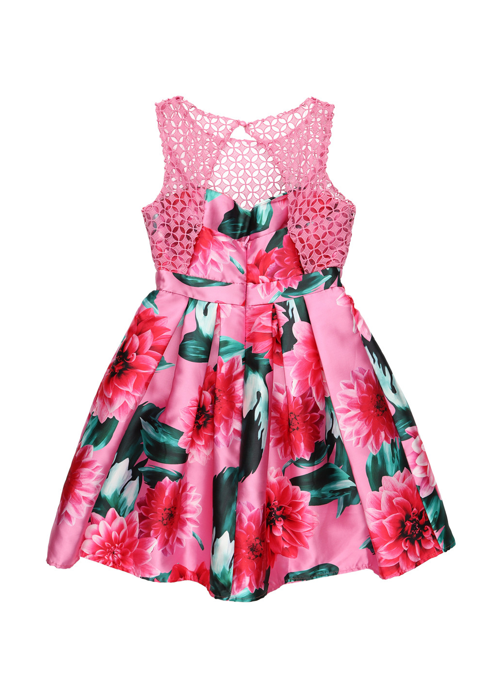 Розовое праздничный платье колокол Apart с цветочным принтом