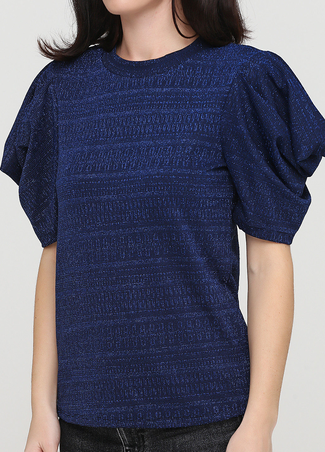 Темно-синяя летняя блуза Pimkie