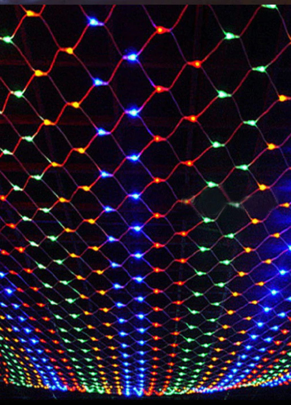 Новогодняя праздничная гирлянда сетка 240 Led прозрачный провод 3х0,8 м (473556-Prob) Разноцветная Unbranded (255273312)