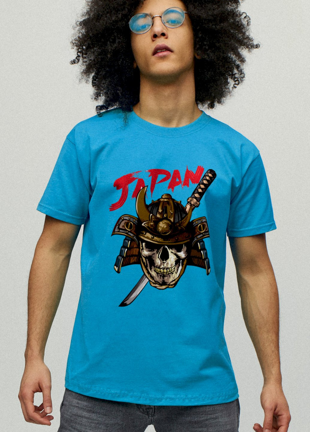 Світло-синя футболка чоловіча YAPPI