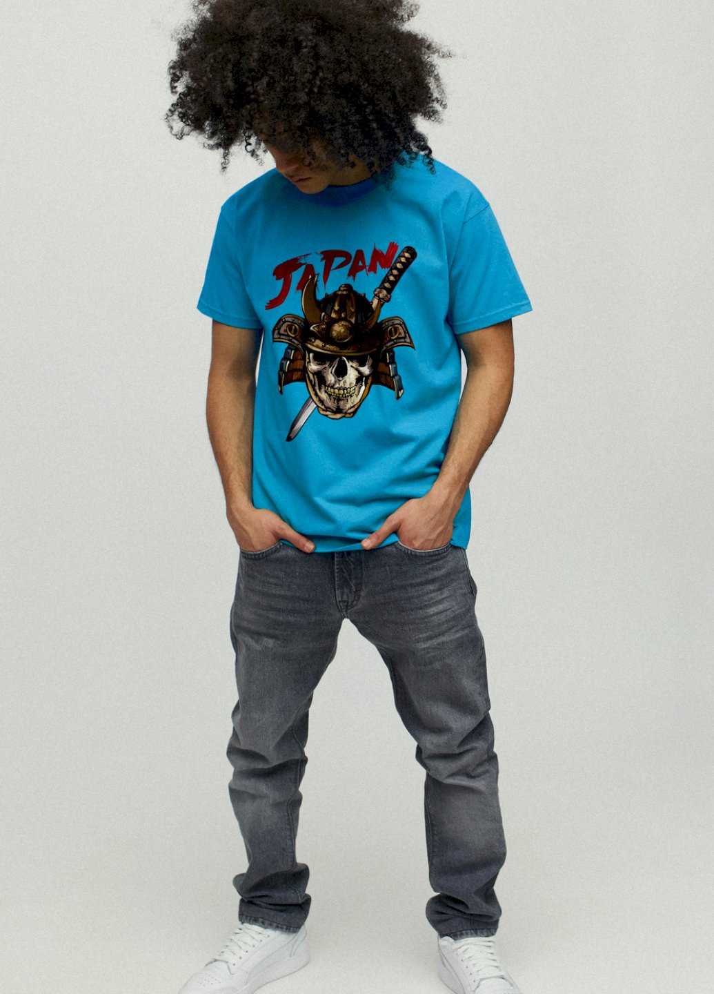 Світло-синя футболка чоловіча YAPPI