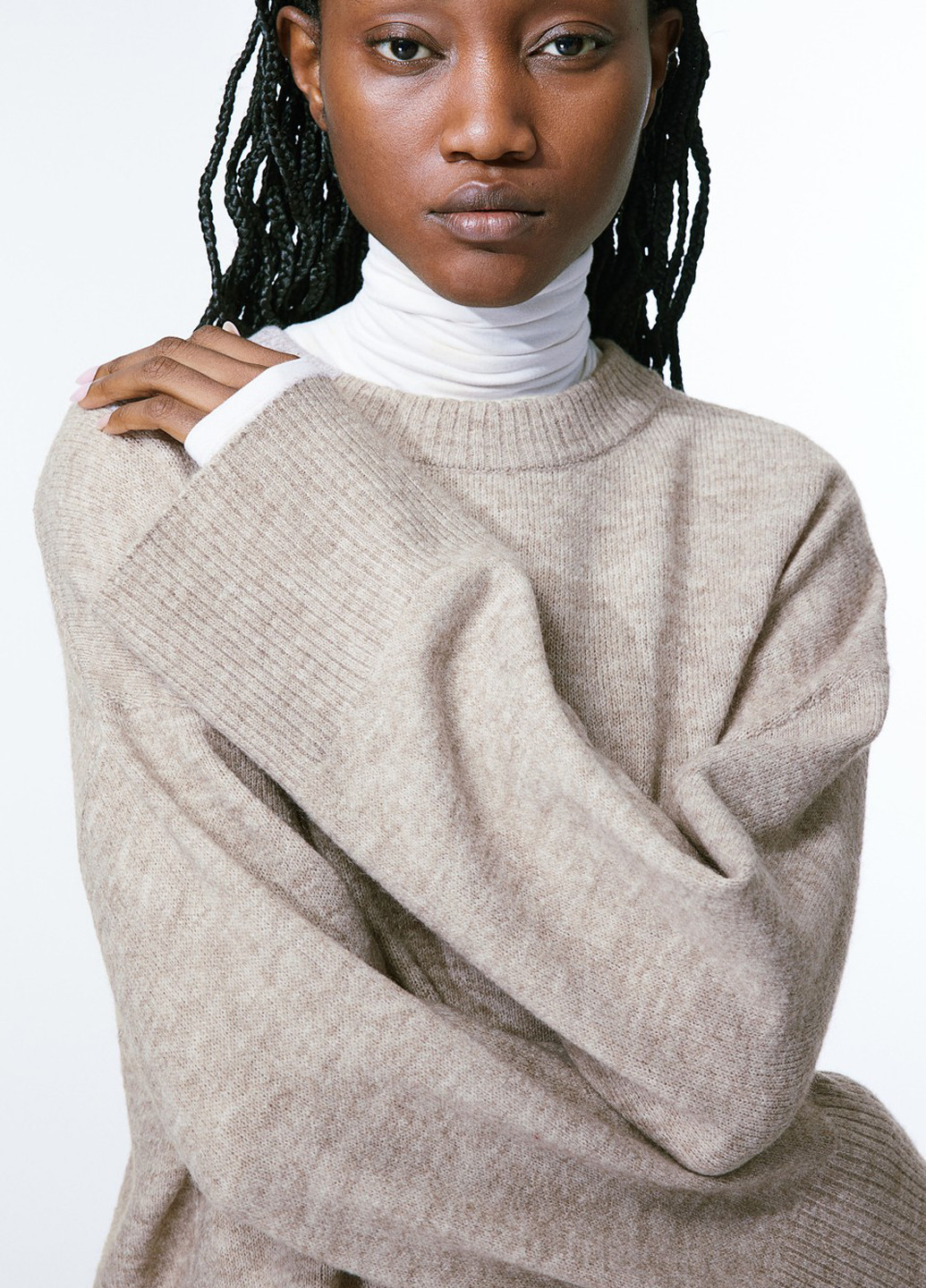 Бежевий зимовий джемпер джемпер H&M