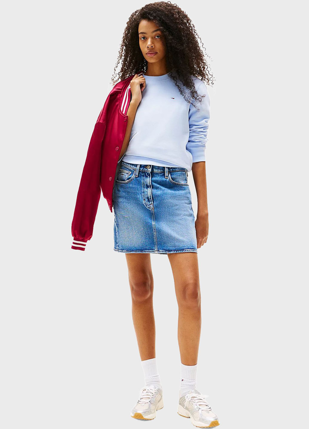 Синяя джинсовая варенка юбка Tommy Jeans