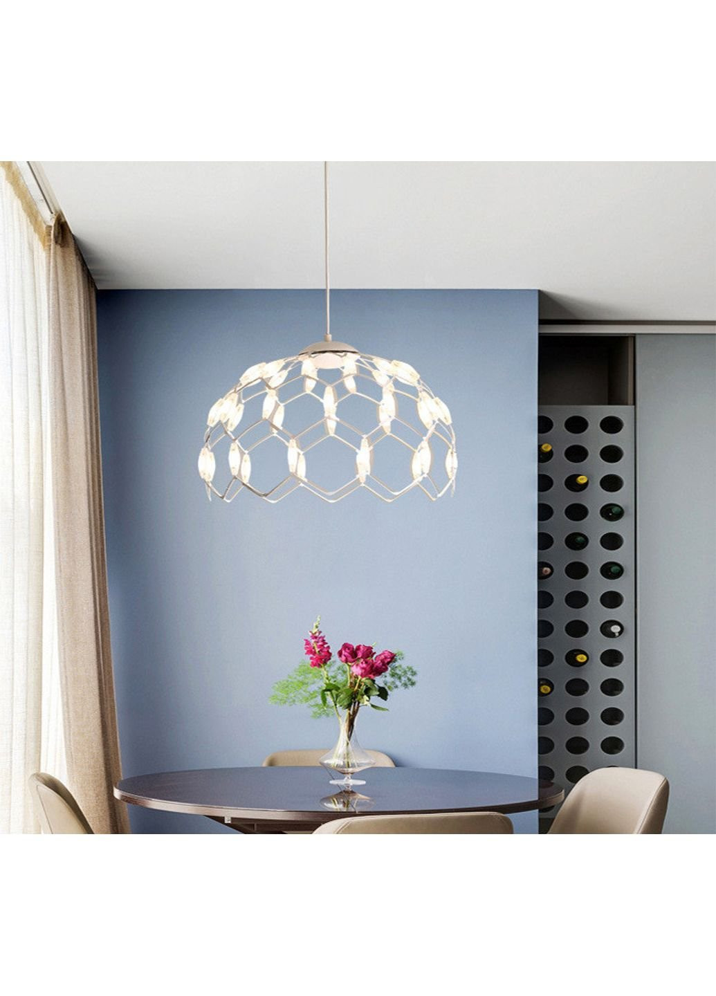 Люстра стельова LED D1288/400-wh-k Білий 42х40х40 див. Sunnysky (253629179)