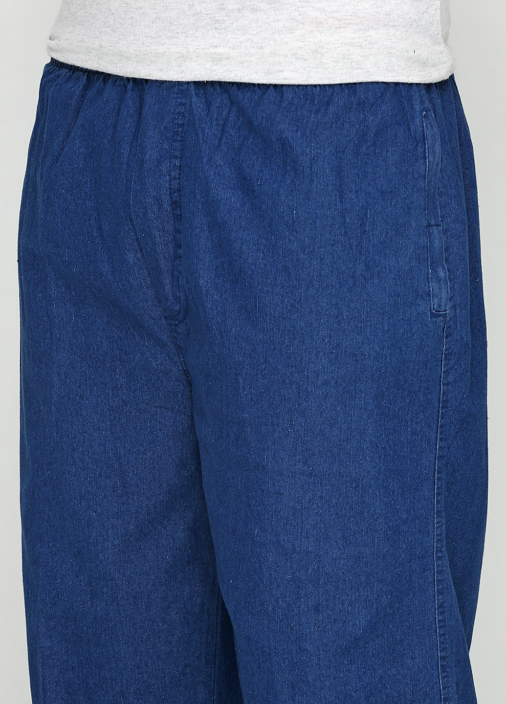 Синие демисезонные со средней талией джинсы Long