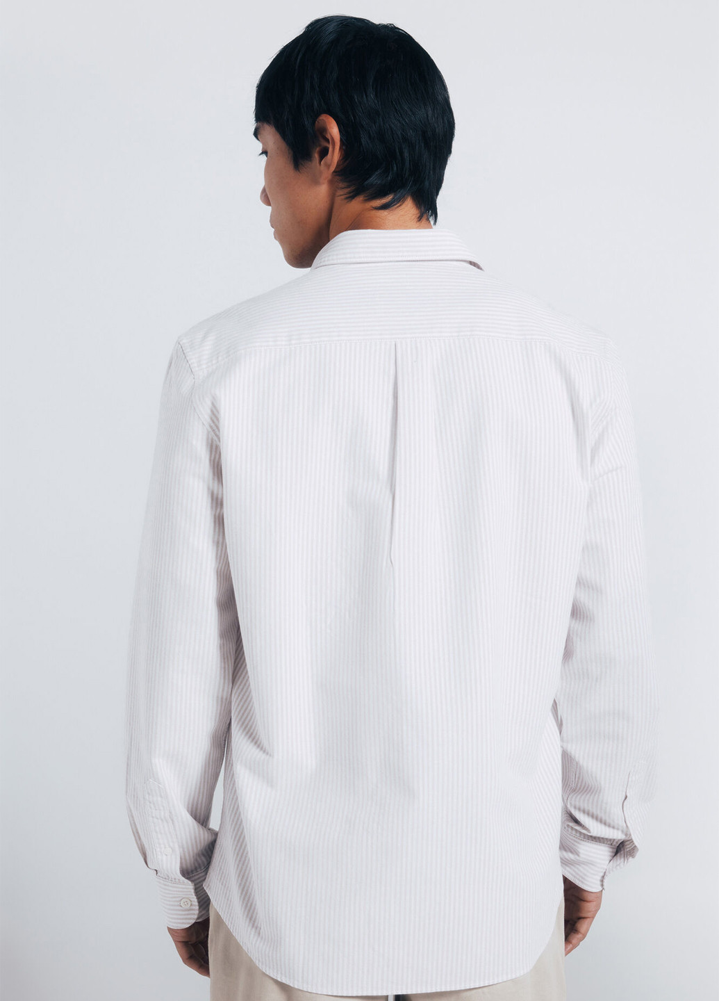 Светло-бежевая классическая, кэжуал рубашка в полоску Springfield