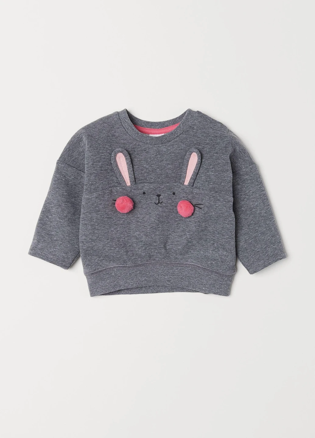 H&M світшот,сірий з принтом, сірий