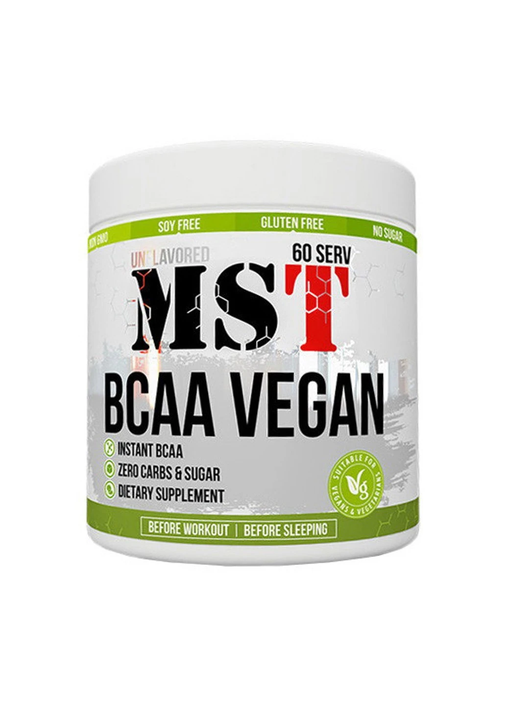 БЦАА BCAA Vegan (300 г) МСТ unflavored MST (255363544)