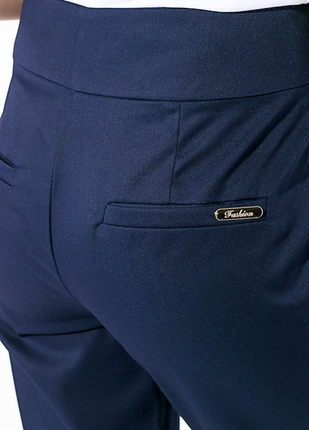 Темно-синие кэжуал демисезонные классические брюки Kamomile