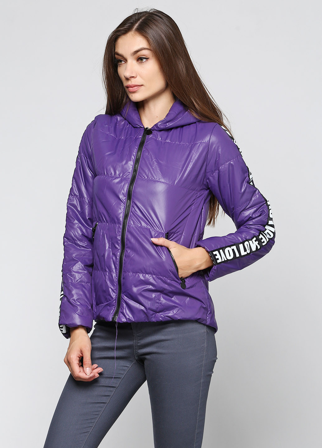 Фиолетовая демисезонная куртка Ravol
