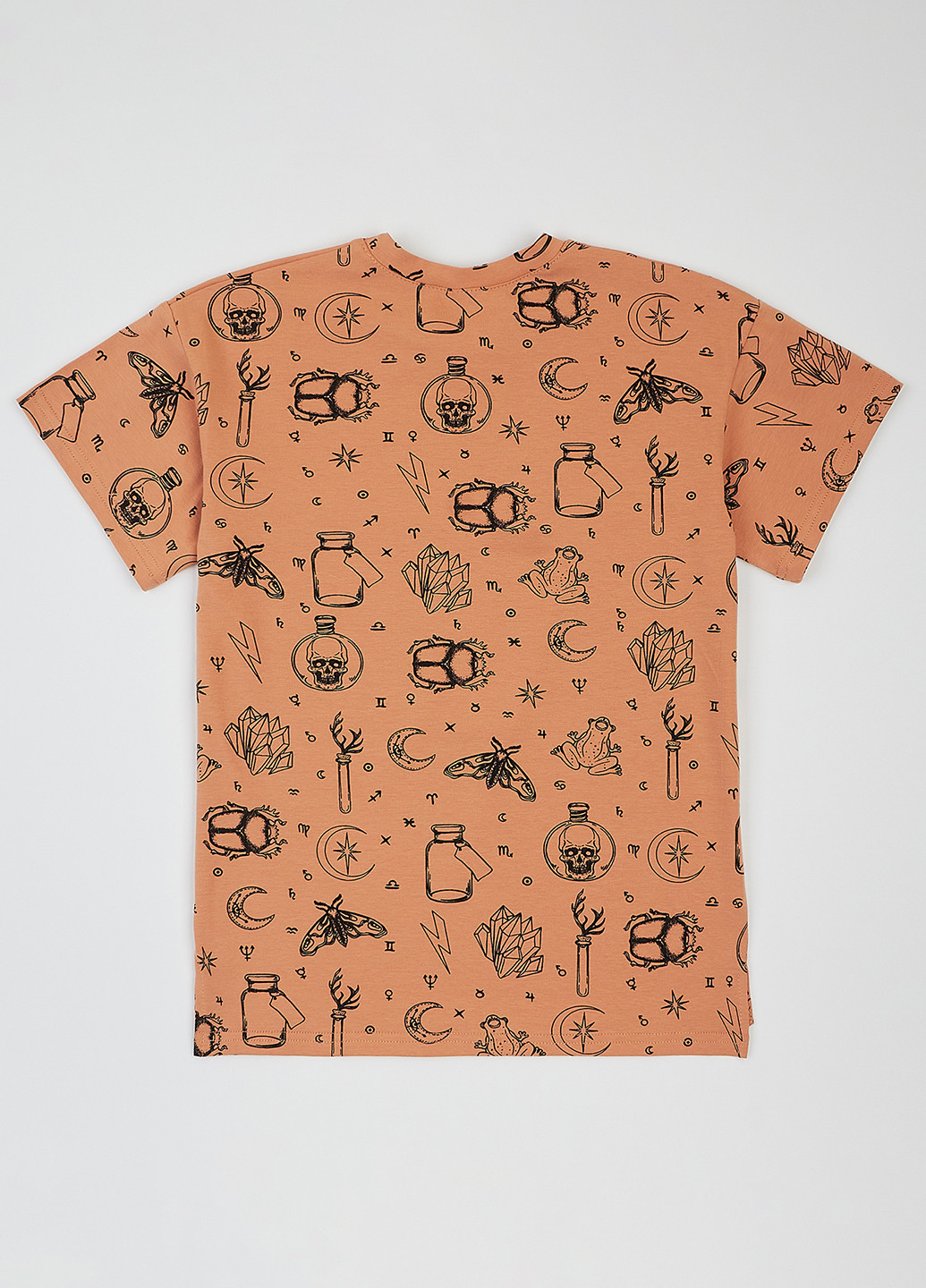 Коричневая летняя футболка Garnamama