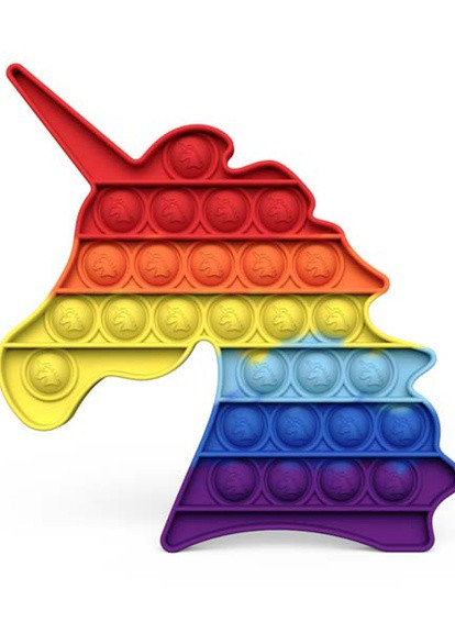 Антистресс игрушка Pop It Единорожка радуга пупырка 5064 Power (232750198)