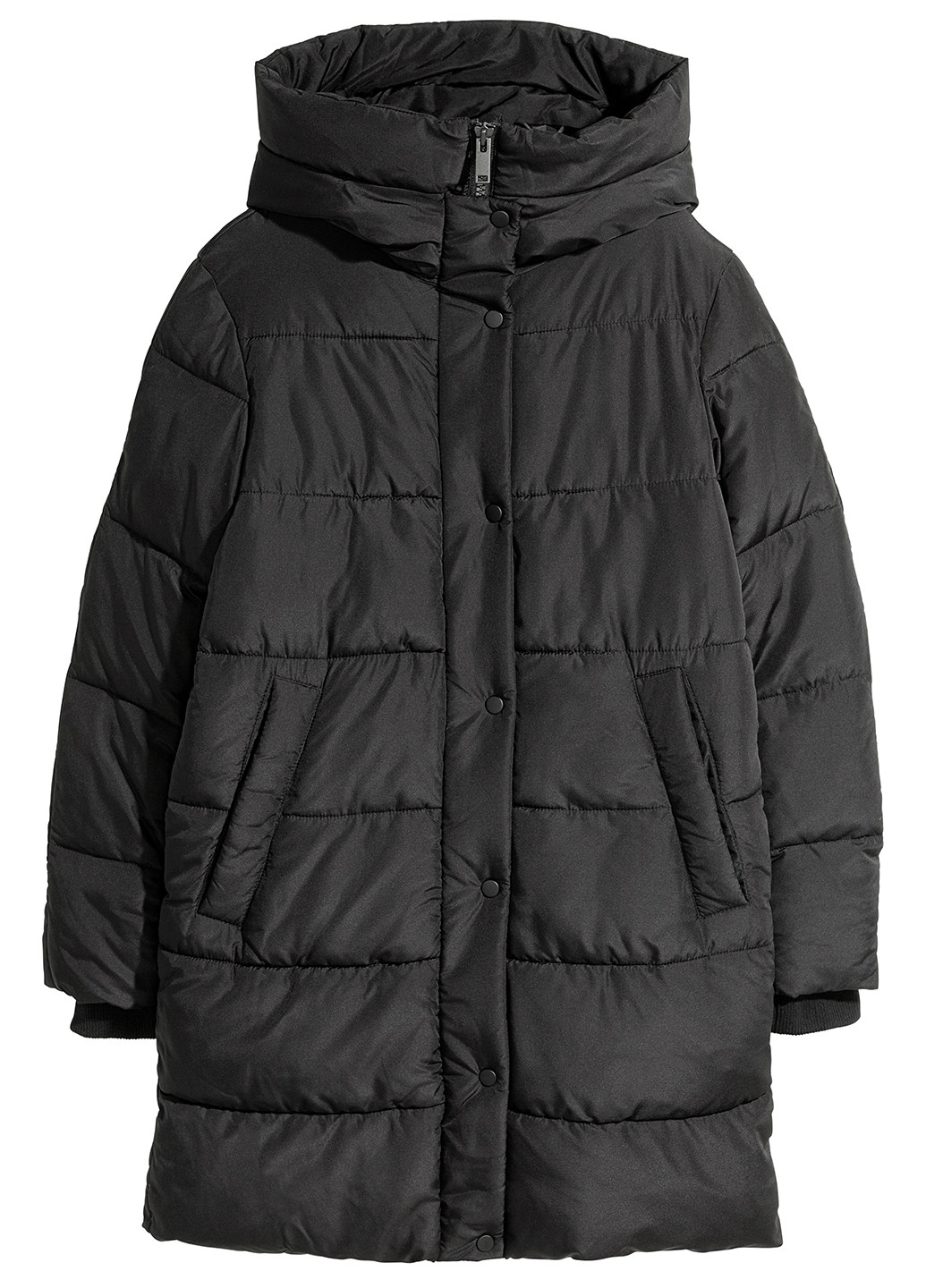 Черная осенняя куртка H&M Basic