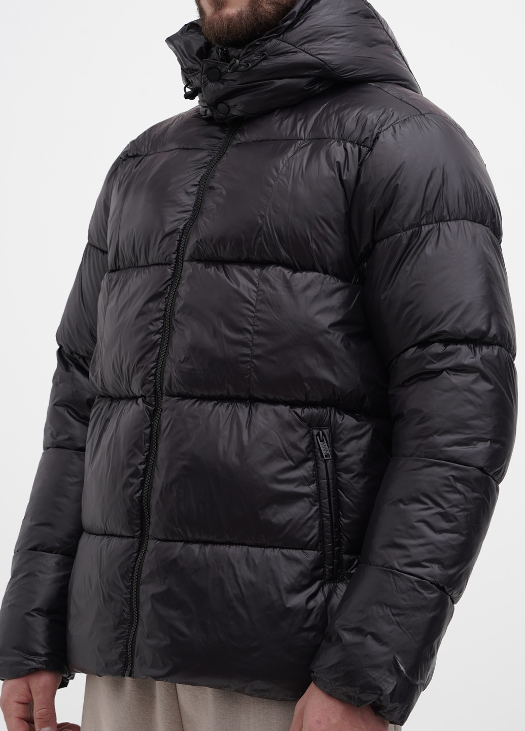 Чорна зимня куртка Boohoo