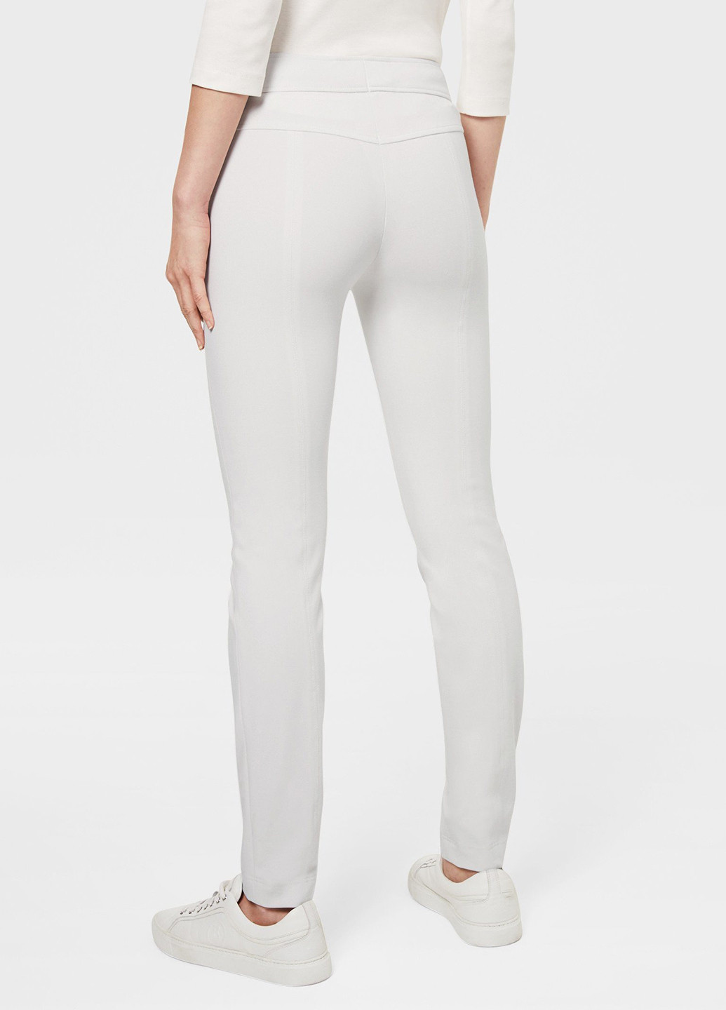 Белые кэжуал демисезонные зауженные, укороченные брюки Bogner