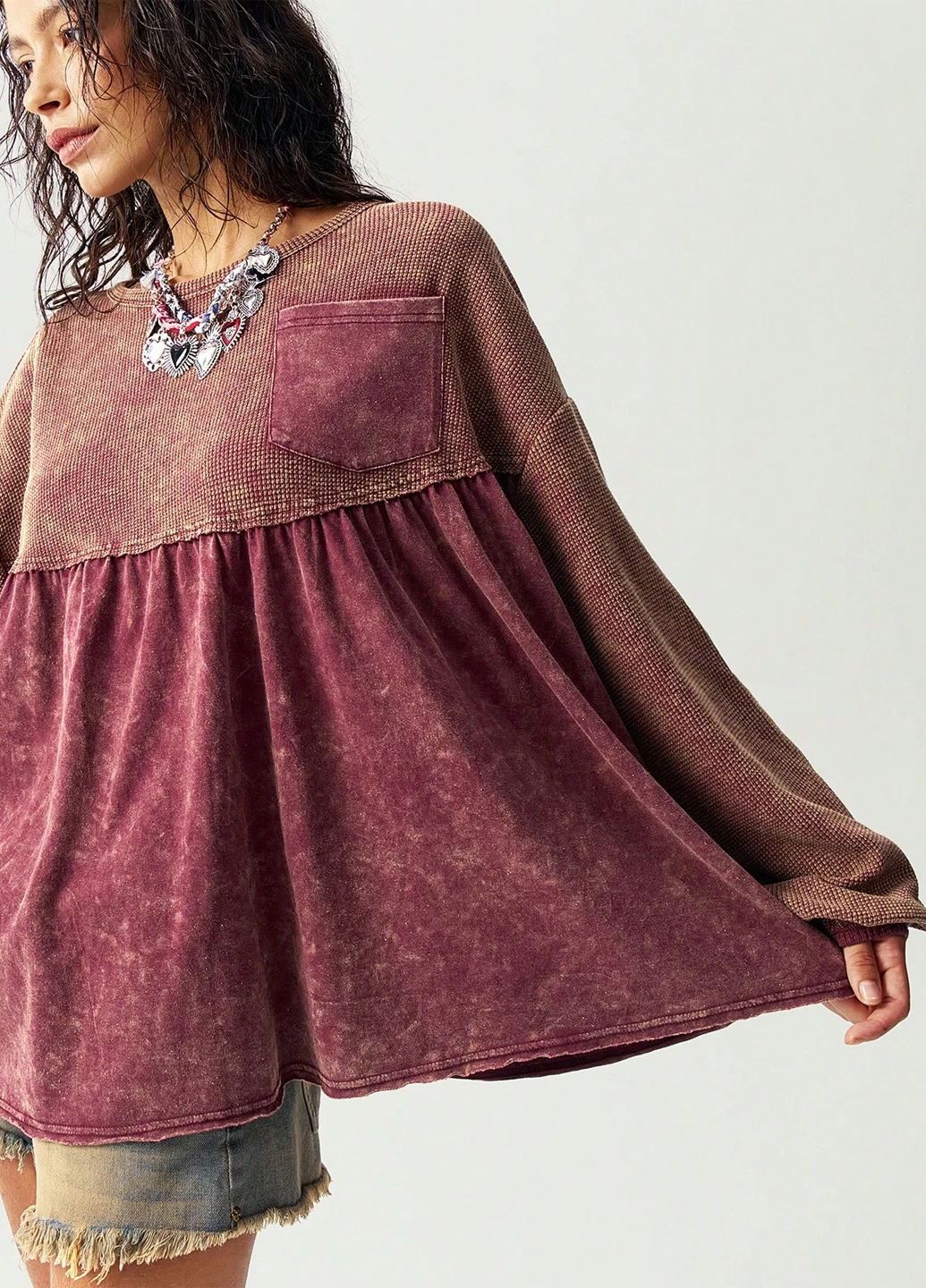 Комбінована блуза SHEIN