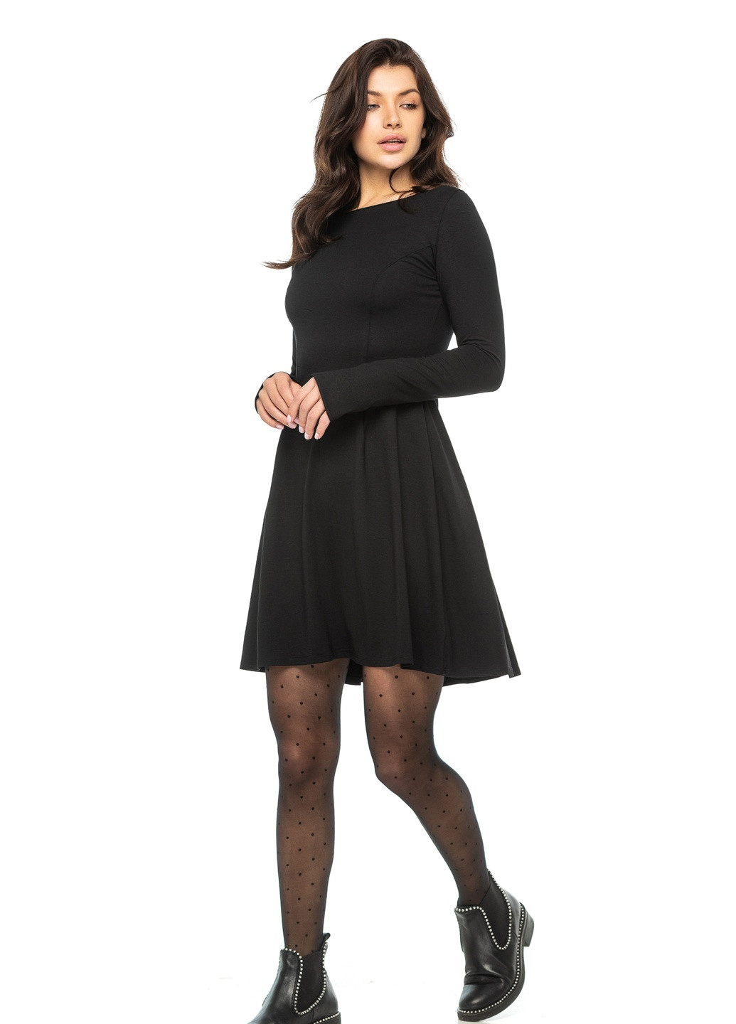 Чорна кежуал сукня Comease однотонна