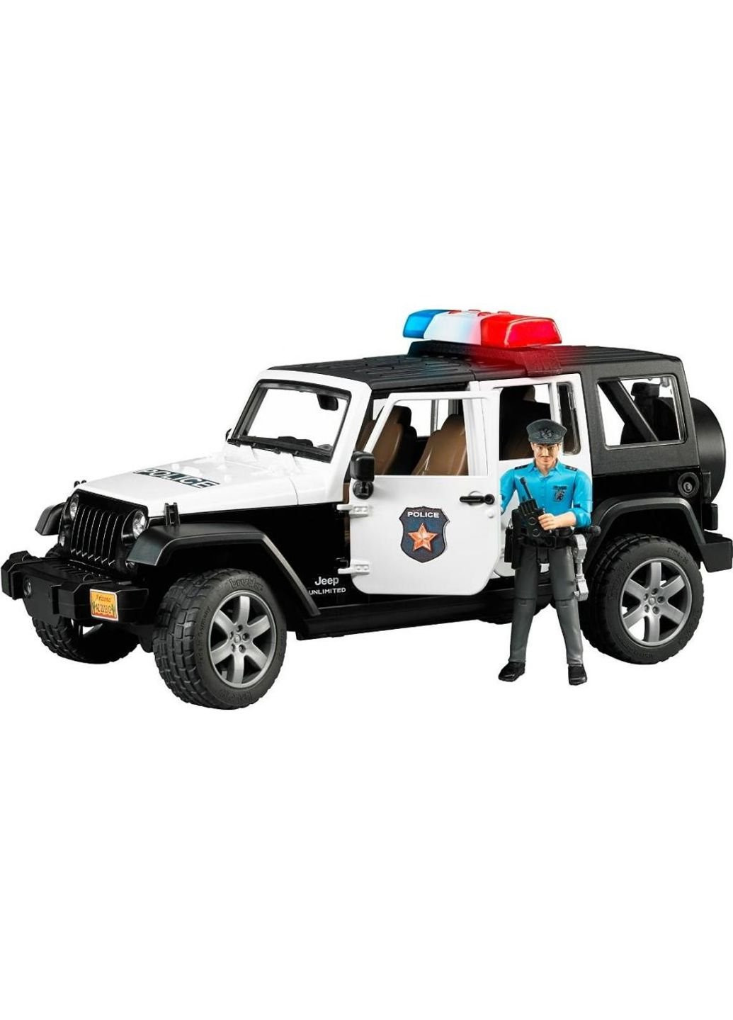 Спецтехніка Джип Wrangler Unlimited Rubicon Police + фігурка Bruder (252233638)