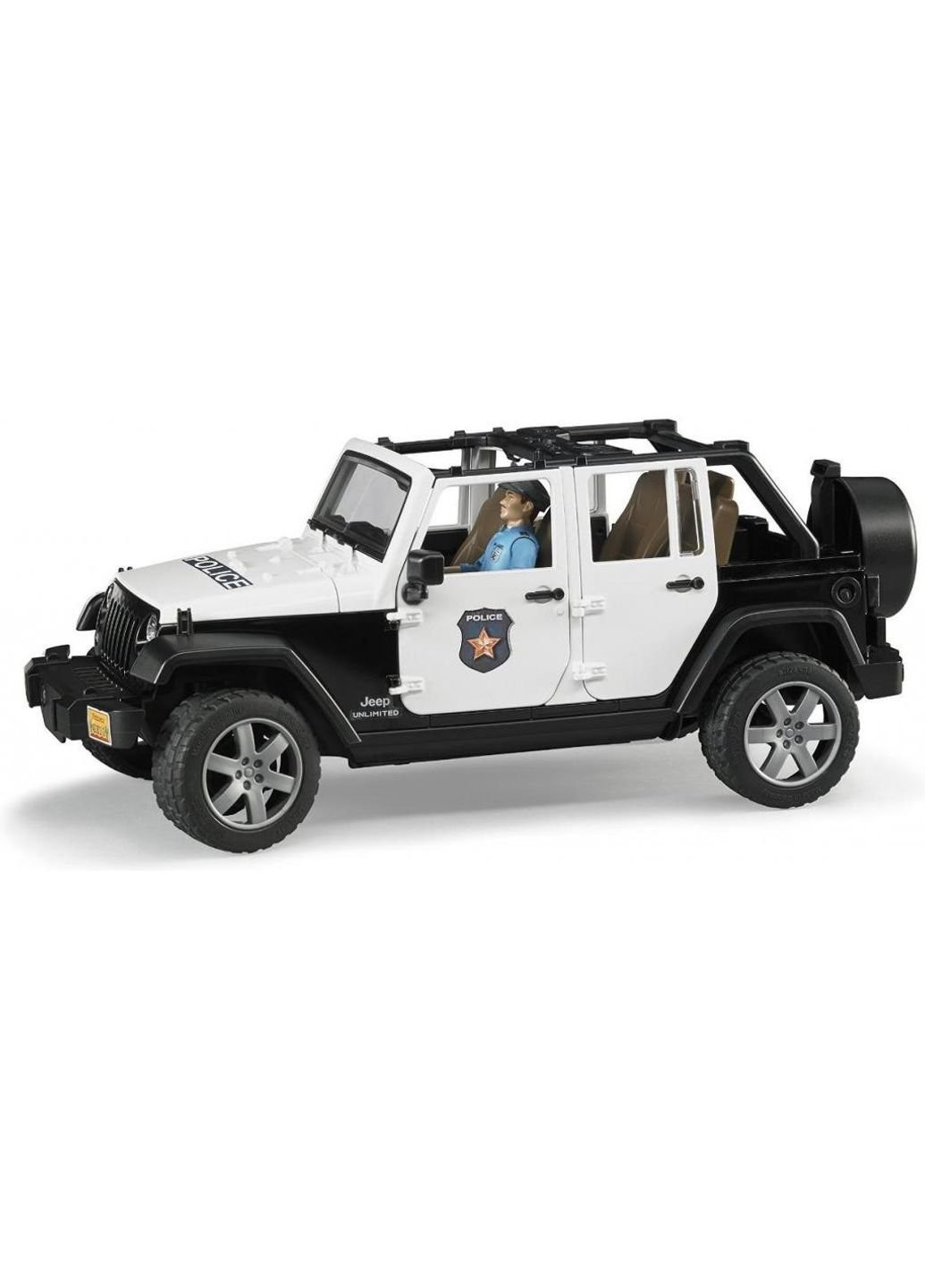 Спецтехніка Джип Wrangler Unlimited Rubicon Police + фігурка Bruder (252233638)