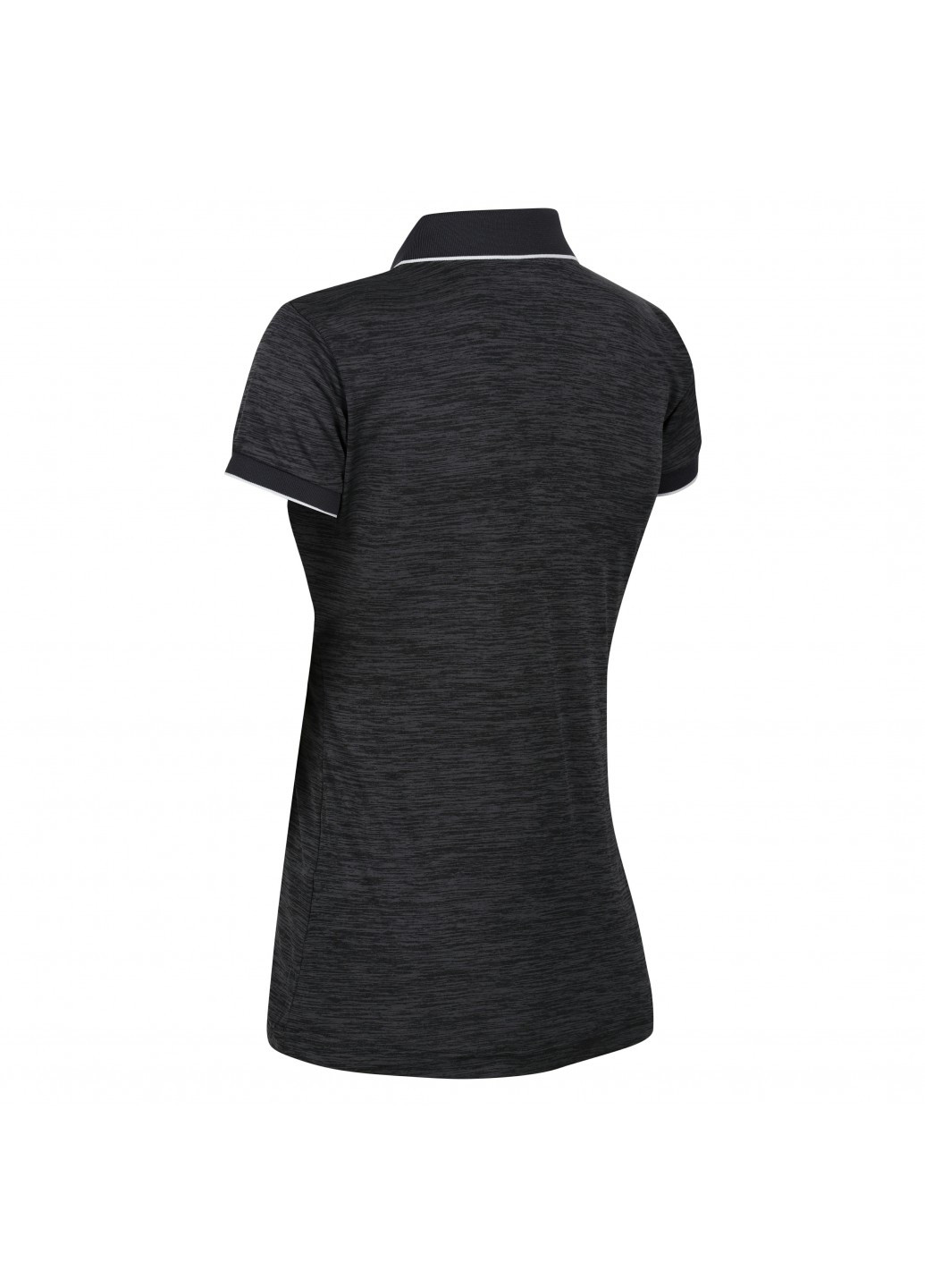 Черная женская футболка-поло Regatta меланжевая