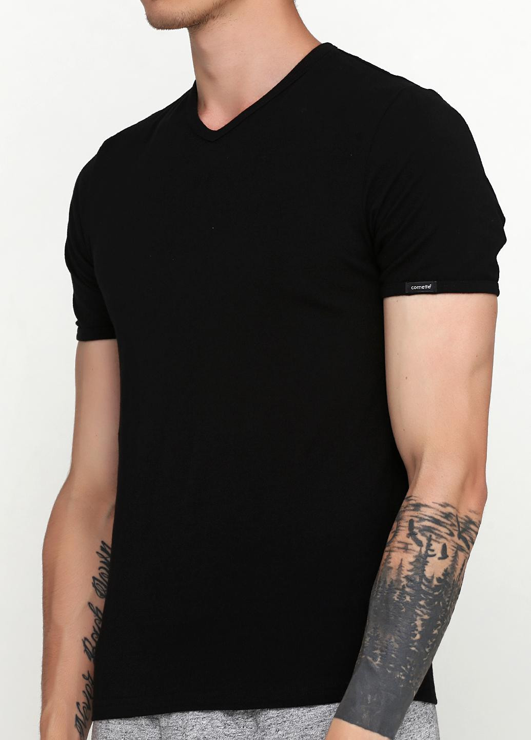 Черная футболка чоловіча high emotion xl чорний 531 Cornette