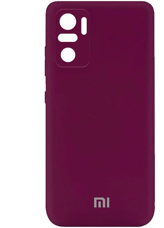Чохол Silicone Cover My Color Full Camera (A) для Xiaomi Redmi Note 10 / Note 10s Бордовий / Marsala (is_00000047270_5) Epik (237829371)